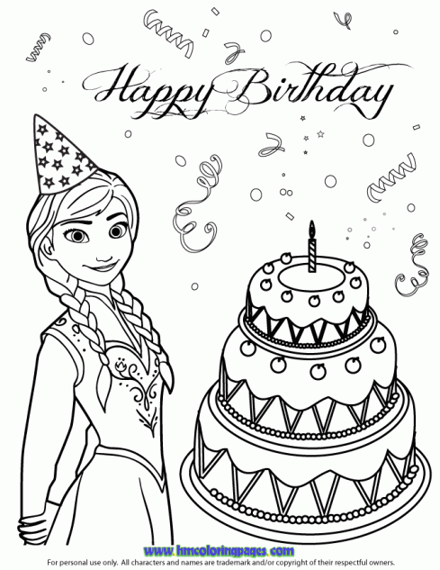 Happy birthday butterfly coloring pages