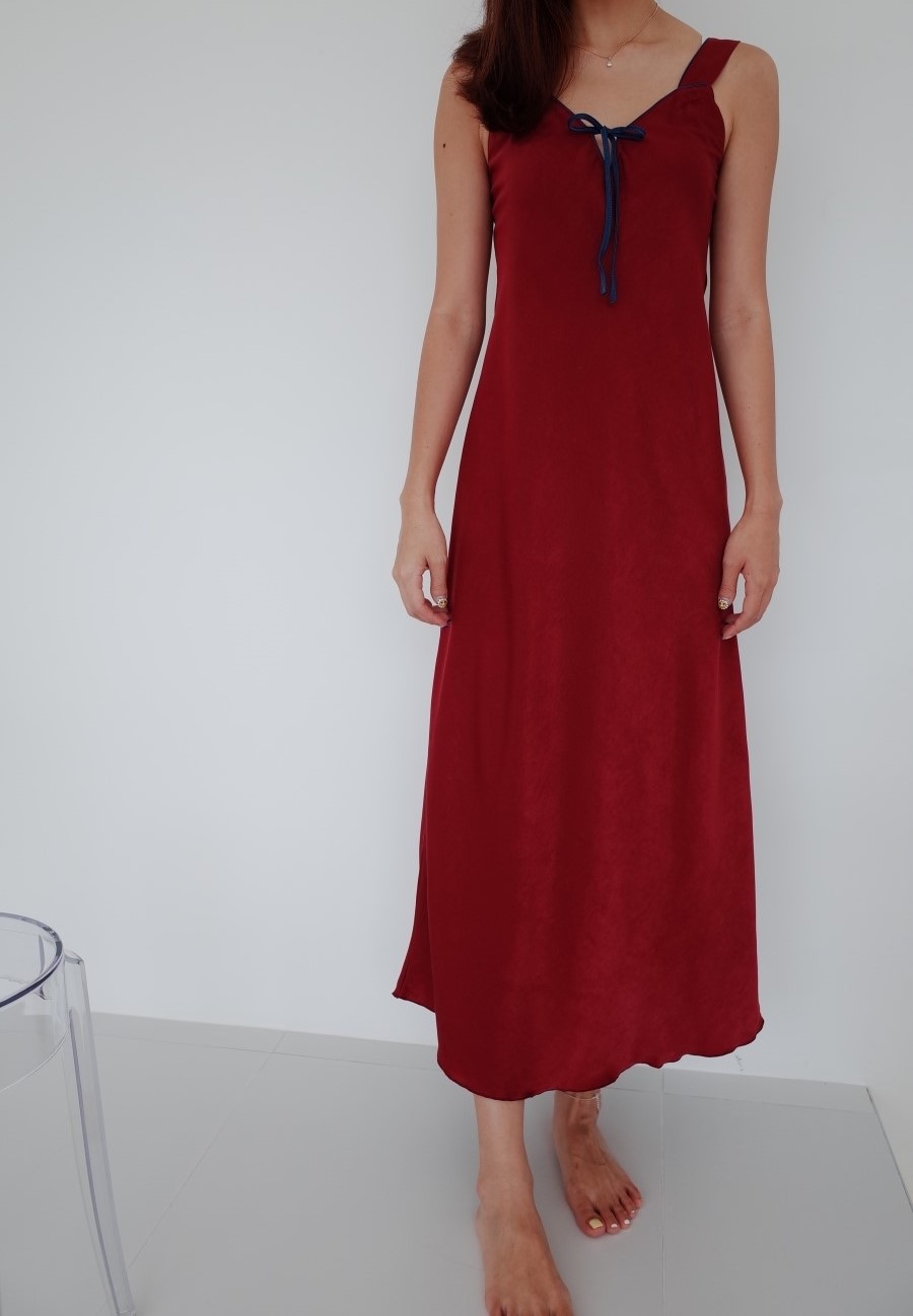 New Wine Silk Pajamas Newlyweds Couple Pajamas Fas