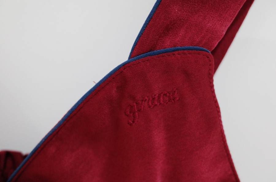 New Wine Silk Pajamas Newlyweds Couple Pajamas Fas