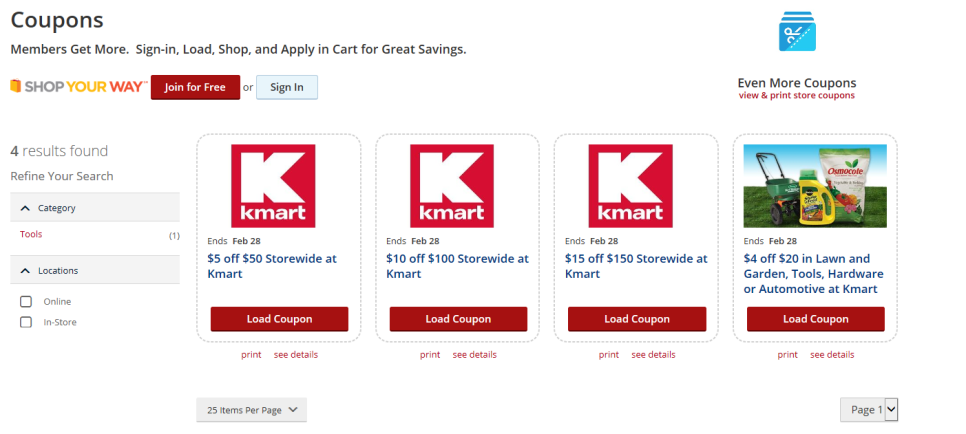 Retailmenot kmart coupons