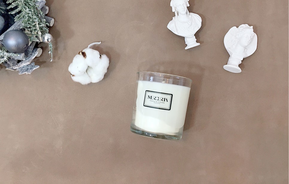 Cotton buns Candle soya, incense, interior accesso